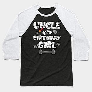 Uncle Of The Birthday Girl Dalmatian Family Baseball T-Shirt